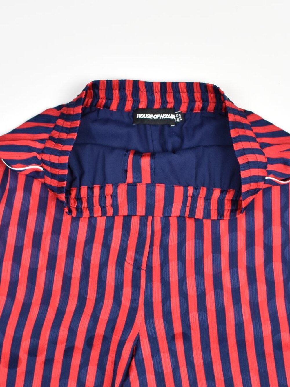 House of Holland Red & Navy Stripe Pyjama Style Trousers - 2 - Picture 5 of 8